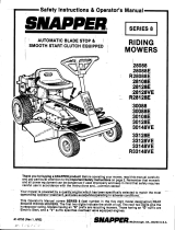 Snapper SAFETY INSTRUCTIONS & OPERATOR'S MANUAL FOR SNAPPER SERIES 8 RIDING MOWERS User manual