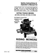 Snapper 3011X5S User manual