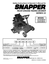 Snapper 281023BVE, 281123BV, 281123BVE, 281223HVE, 281323BVE331523BV, 301123BVE, 301323BVE, 331323HVE, 331523KVE, 331523BVE, W280923BV, User manual