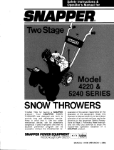 Simplicity OPERATOR'S MANUAL TWO STAGE INTERMEDIATE SNOWTHROWER SERIES 0 User manual