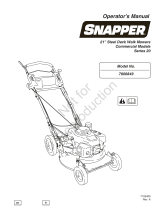 Snapper 7800849 User manual