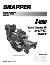Snapper Z-VZC GRASS CATCHER KIT FOR CZT/HZT SERIES 0 User manual