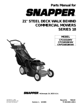 Snapper CP216018KWV User manual