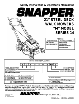 Snapper MCRP215014KWV User manual