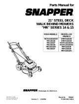 Snapper MR216015BV User manual