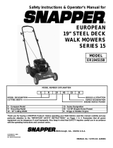 Snapper ER194515B User manual