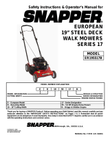 Snapper 80346 User manual