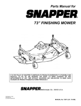 Snapper Finishing Mower User manual