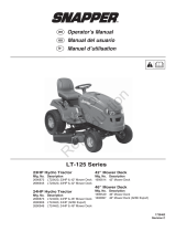 Snapper LT-125 User manual