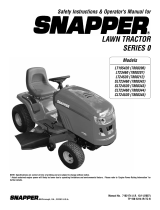 Snapper SAFETY INSTRUCTIONS & OPERATOR'S MANUAL FOR SNAPPER LAWN TRACTOR SERIES 0 User manual