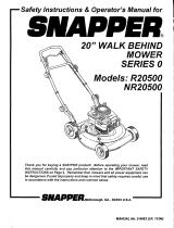 Snapper NR20500 User manual