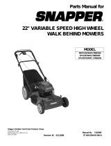Snapper SPV22675HW User manual