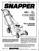 Simplicity SAFETY INSTRUCTIONS & OPERATOR'S MANUAL SNAPPER BBC 21" HI-VAC SERIES 6 User manual
