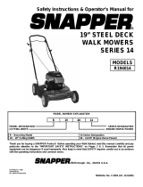 Snapper R194014 User manual