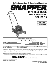 Snapper R196019B User manual
