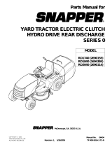 Simplicity PARTS MANUAL FOR SNAPPER YARD TRACTOR ELECTRIC CLUTCH HYDRO DRIVE REAR DISCHARGE SERIES 0 User manual