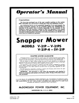 Snapper V-21P-4 User manual