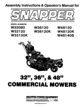 Simplicity ASSEMBLY INSTRUCTIONS & OPERATOR'S MANUAL FOR SNAPPER 32", 36", & 48" COMMERCIAL MOWERS User manual