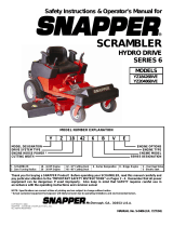 Snapper SAFETY INSTRUCTIONS & OPERATOR'S MANUAL FOR SNAPPER SCRAMBLER HYDRO DRIVE SERIES 6 User manual
