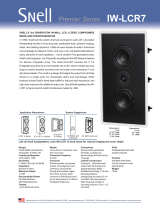 Snell Acoustics IW-LCR7 User manual