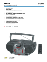 Sony Portable CD Player User manual