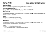Sony SLV-D251P User manual