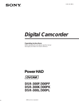 Sony DSR-300F User manual