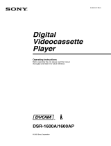 Sony DSR-1600AP User manual
