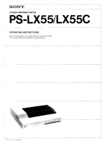 Sony PS-LX55 User manual