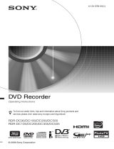 Sony RDR-DC100 User manual