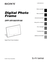 Sony s-frame dpf-xr100 User manual
