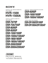 Sony HVR-1500 User manual
