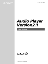 Sony Audio Player version2.1 User manual