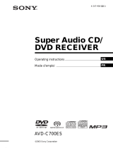 Sony AVD-C700ES User manual