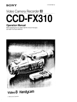 Sony CCD-FX310 User manual