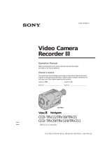 Sony CCD-TRV211 User manual