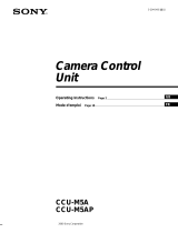 Sony CCU-M5AP User manual