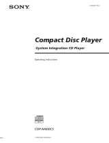 Sony CDP-M400CS User manual