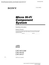 Sony CMT-HPX9 User manual