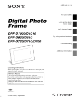 Sony DPF-D1020 User manual