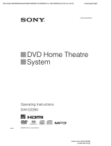 Sony DAV-DZ260 User manual