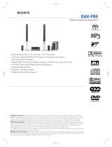 Sony DVD DREAM SYSTEM User manual