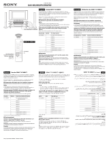Sony DAV-SR3 User manual