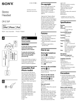 Sony DR-E10iP User manual