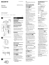 Sony DR-EX300iP User manual