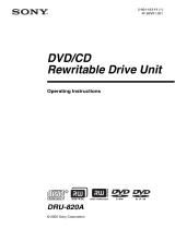 Sony DRU-820A User manual