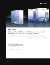 Sony DRX-840U User manual