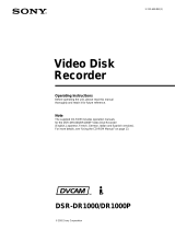 Sony DSR-DR1000 User manual