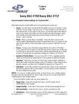 Sony Ericsson DSC-F707 User manual