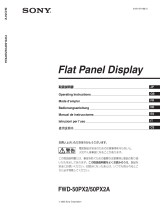 Sony fwd-50px2 User manual